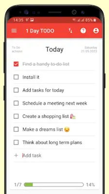 1 Day TODO – simple to-do list android App screenshot 4